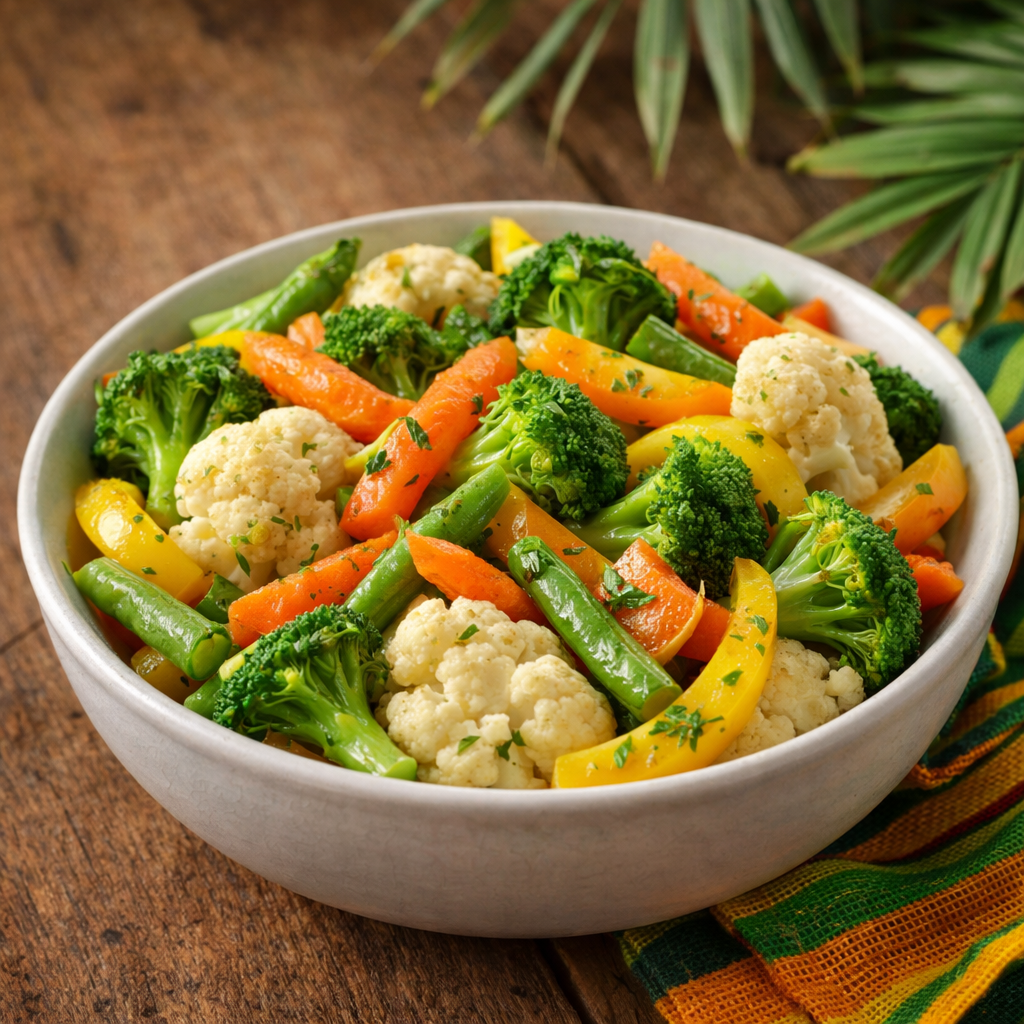 Steamed vegetables